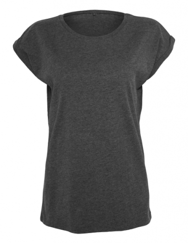 BUILD YOUR BRAND T-SHIRT EXTENDED SHOULDER TEE DAMES